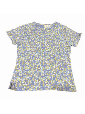 TKS Basics 90s Girls Floral T Shirt Floral Cottagecore Grunge Kids M 10/12 Vtg